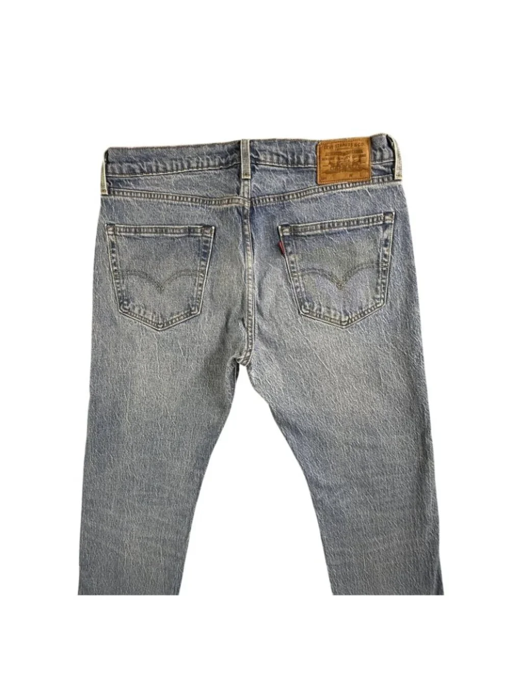 Levi's Premium Jeans Mens 34x30 Blue Regular Straight Stretch Denim Light Wash
